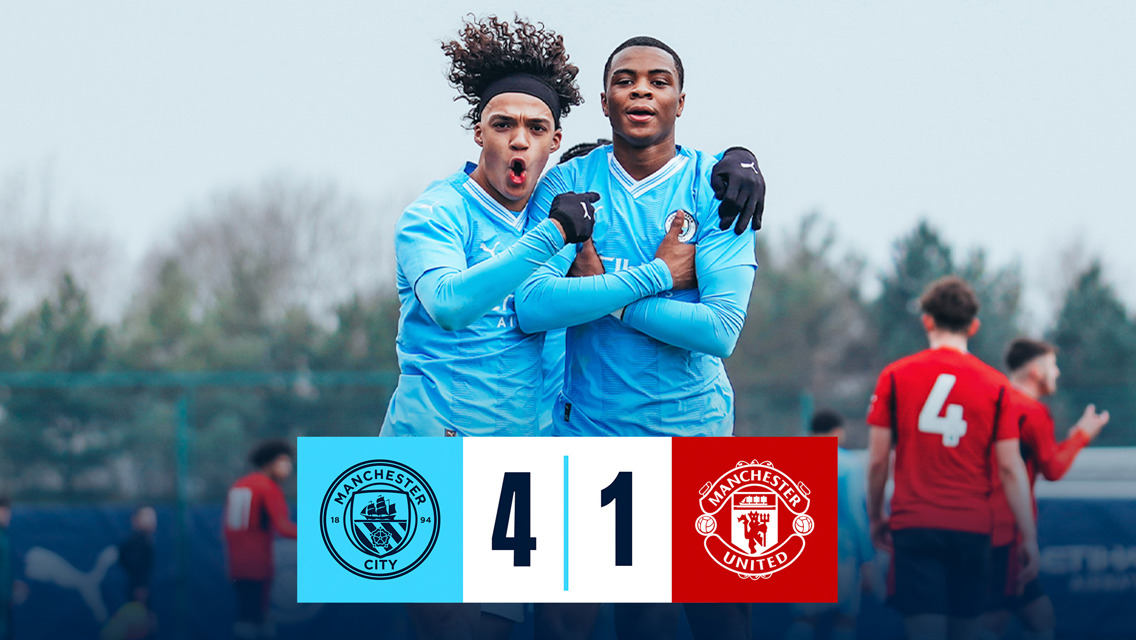 Brief highlights: City U18s 4-1 United