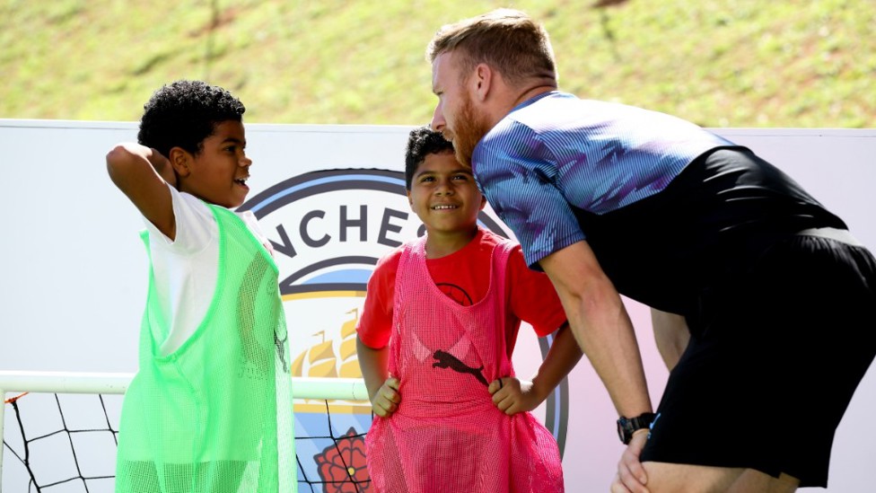 LEARNING : A City coach delivers a session in Brazil.