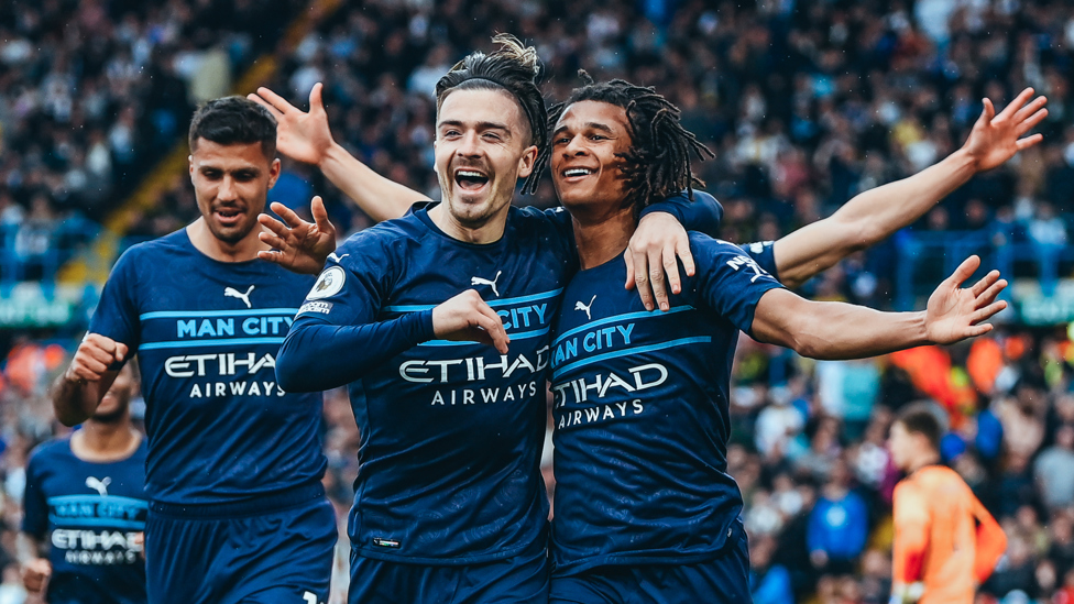 SPARKING SCENES : Nathan and the lads celebrate in front of our travelling fans. 