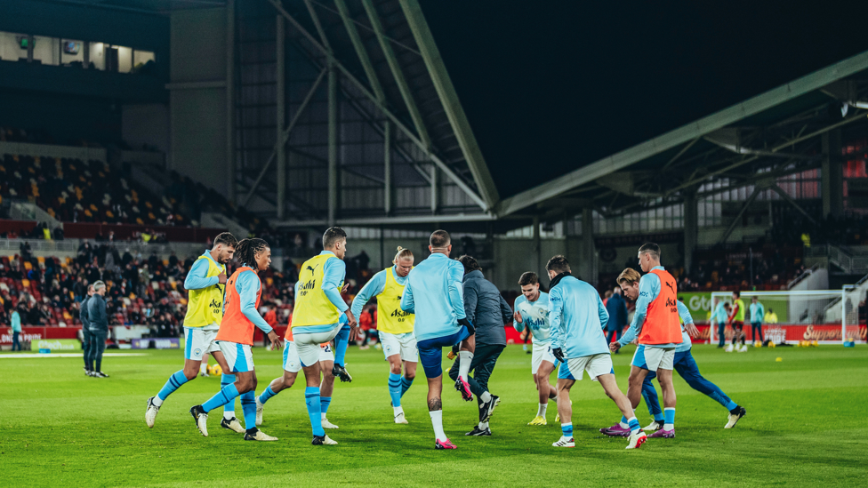 FINAL PREP : Finishing touches before kick-off.