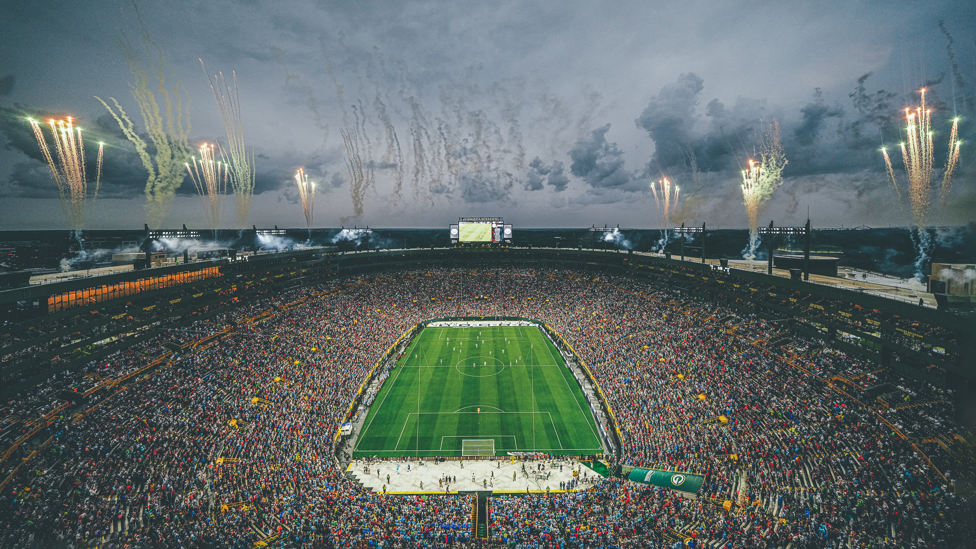 BLUES V BAYERN : A huge crowd turns out at Lambeau Field for our pre-season friendly on 24 July