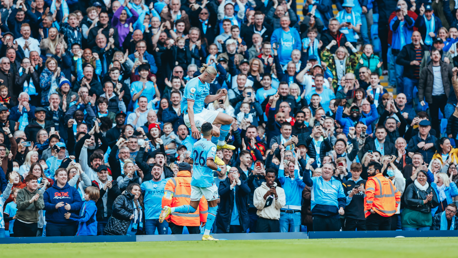 FIST PUMP: Everyone enjoyed that goal!