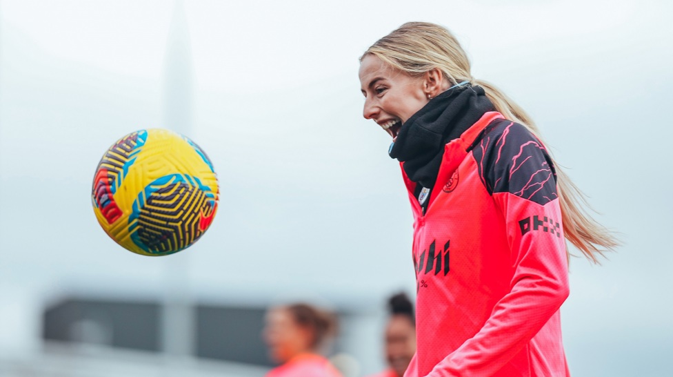 Chloe Kelly: The England star looks shocked to see the ball!