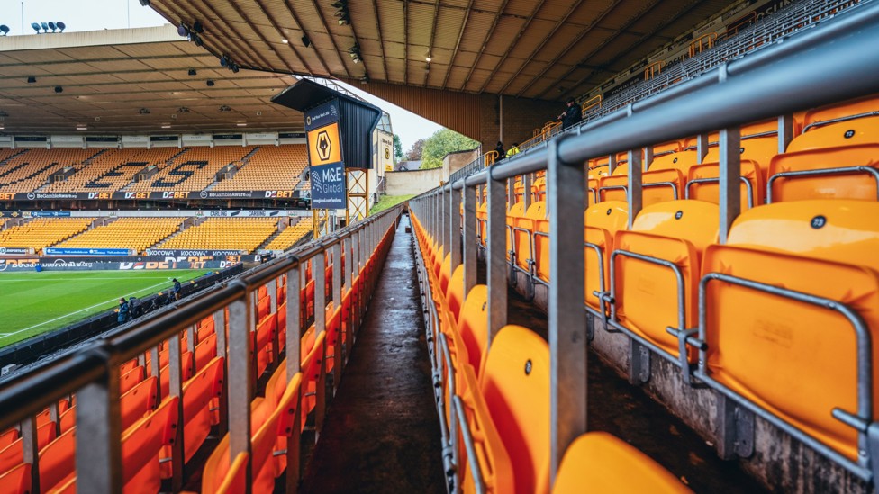 CALM BEFORE THE STORM : The old gold and black is evident as the ground is prepped ahead of kick-off