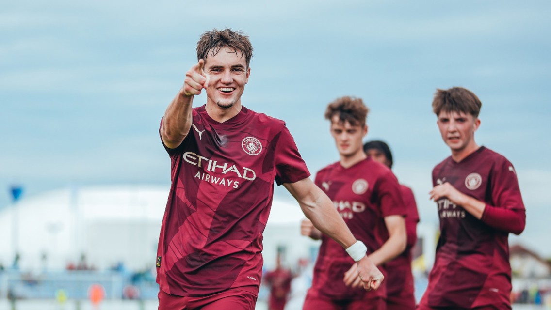 Wright at the double as City's Under-19s sweep Slovan aside