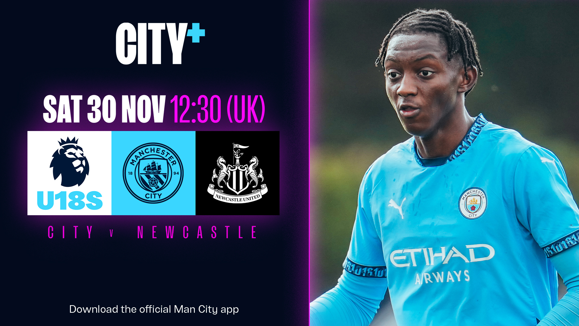 Watch City's U18 Premier League Clash With Newcastle Live On CITY+