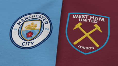 Manchester City v West Ham Flag Match Day Live