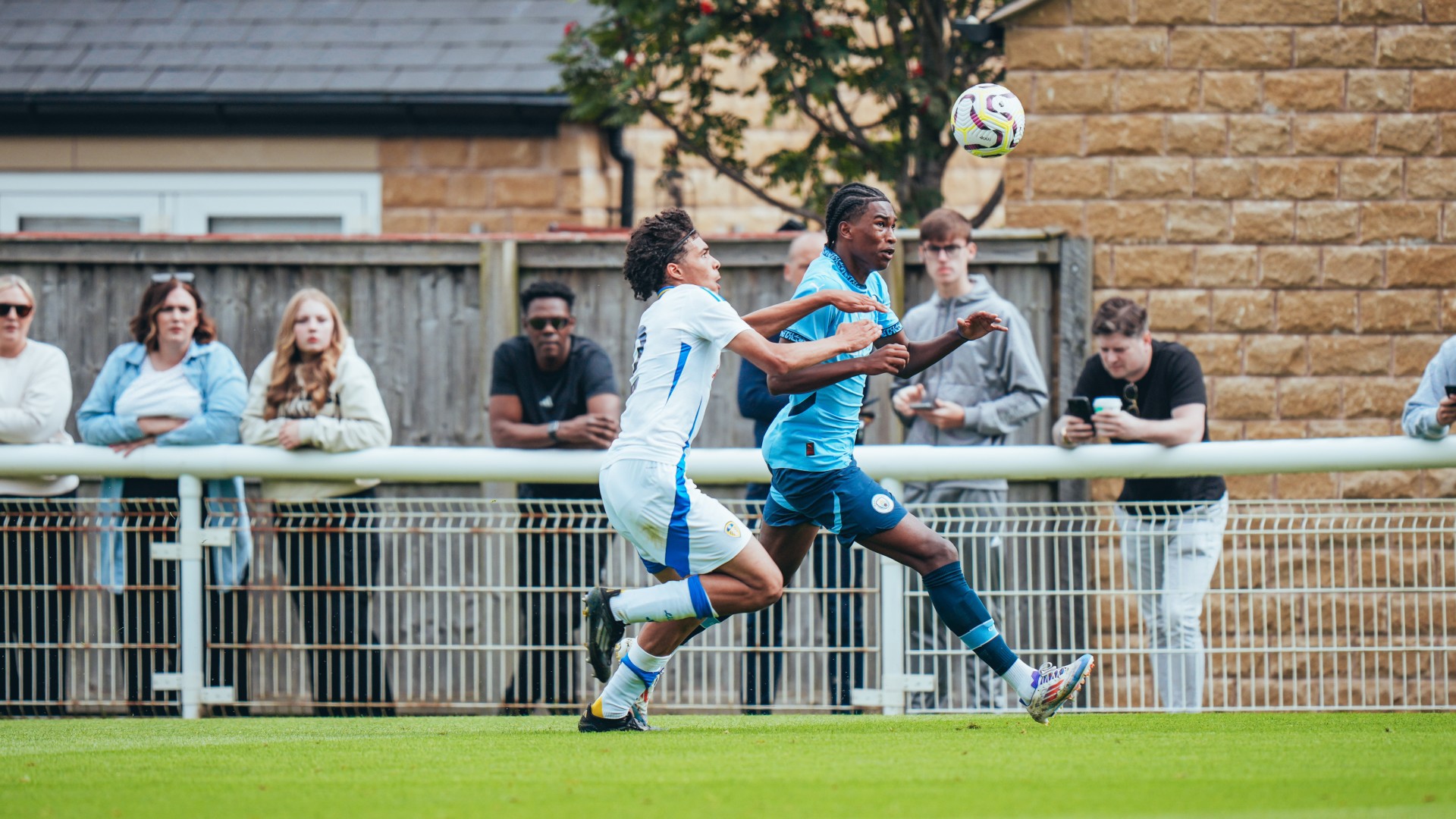 HEATED HESKEY : Reigan Heskey looking sharp on the wing. 