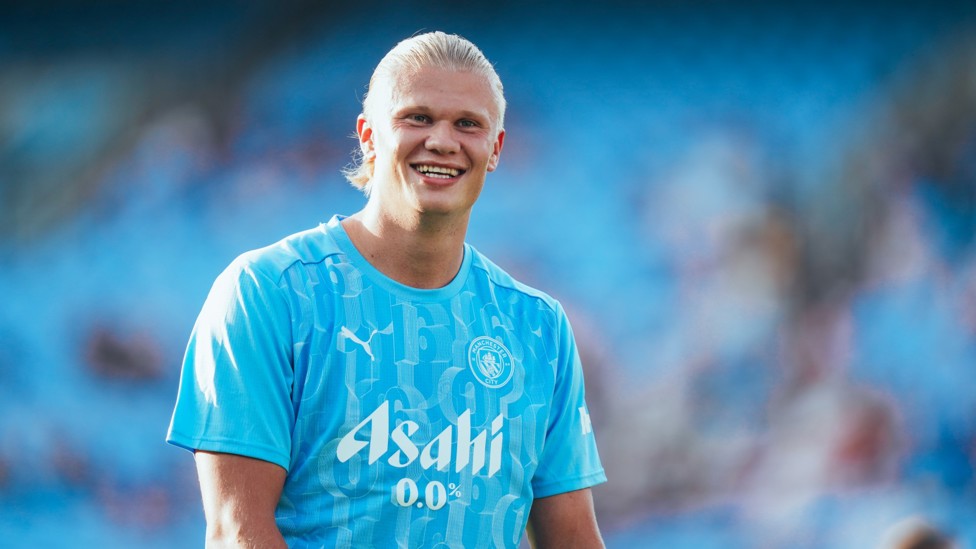 SKIPPER : Erling Haaland captained the side in the first half