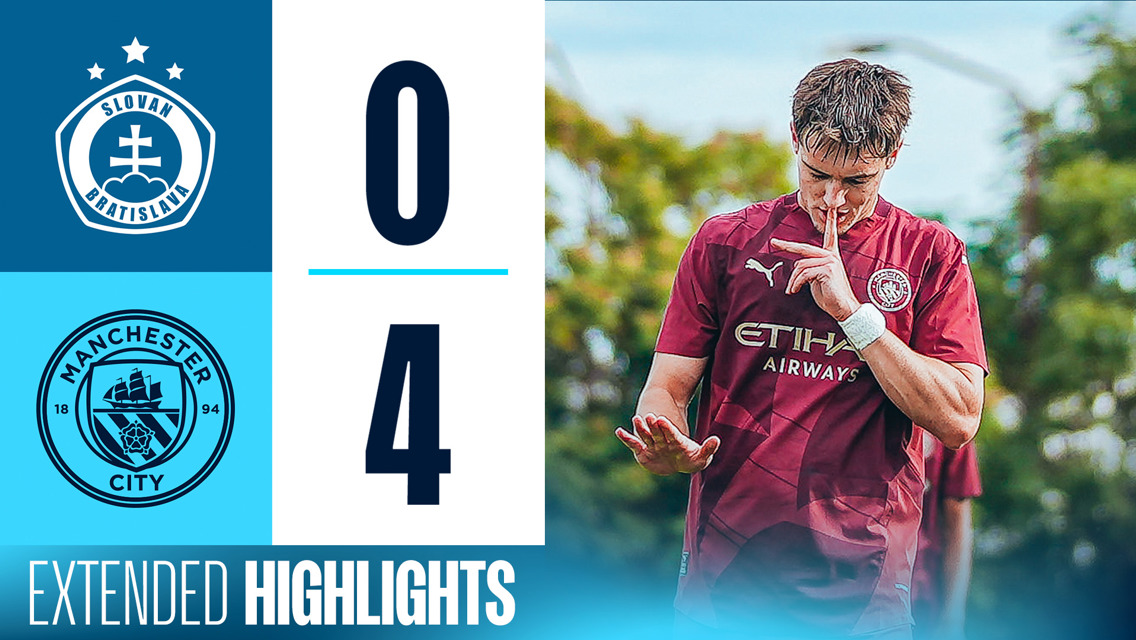 Extended highlights: Slovan Bratislava Under-19s 0-4 City Under-19s