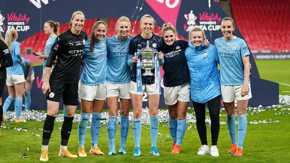 FA-NTASTIC : Hemp helps City to the FA Cup final in November 2021 where we retained the historic trophy with a hard-fought win over Everton.