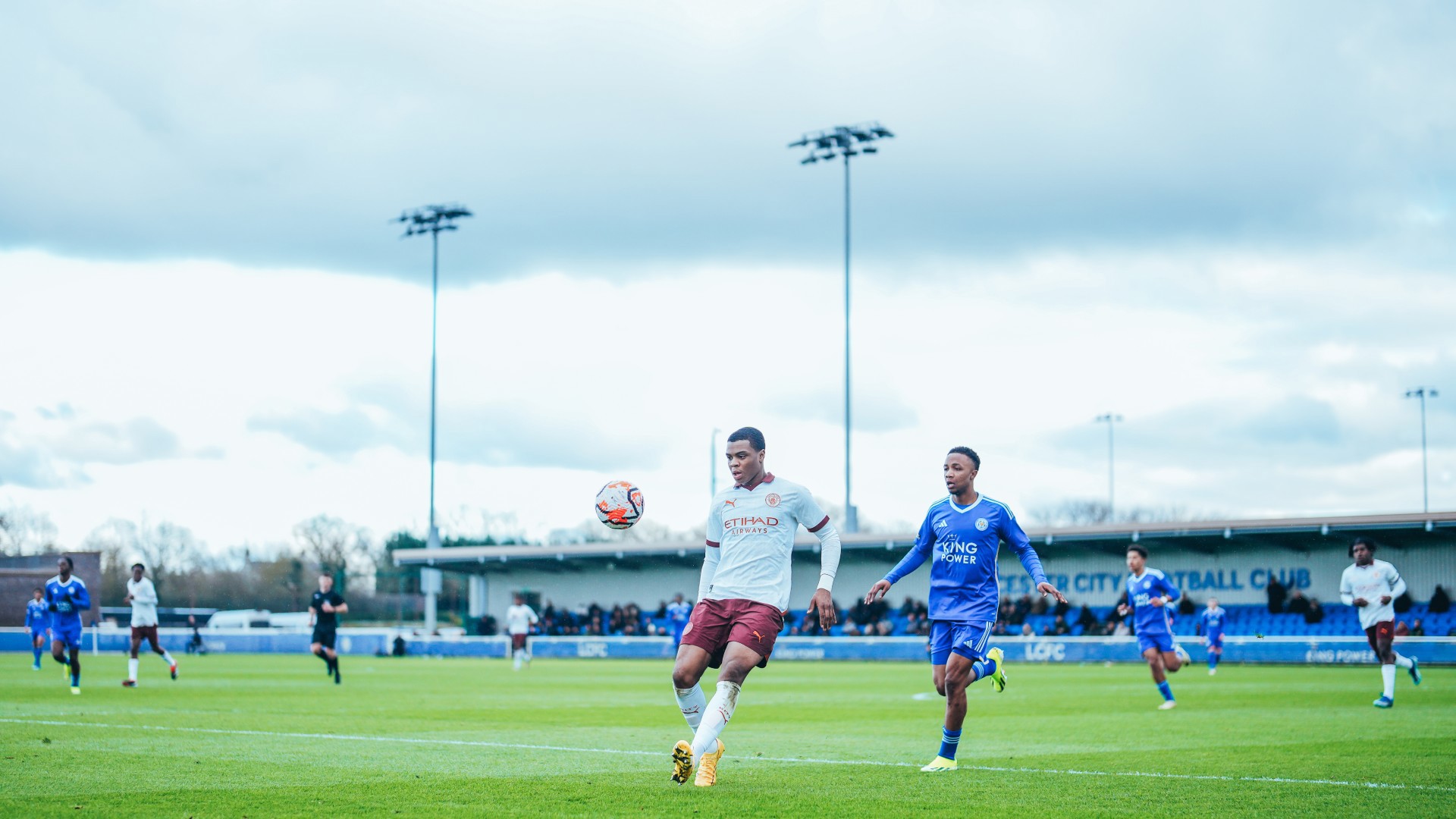 UNDER HIS SPELL : Farid Alfa-Ruprecht looks to get the ball under control. 