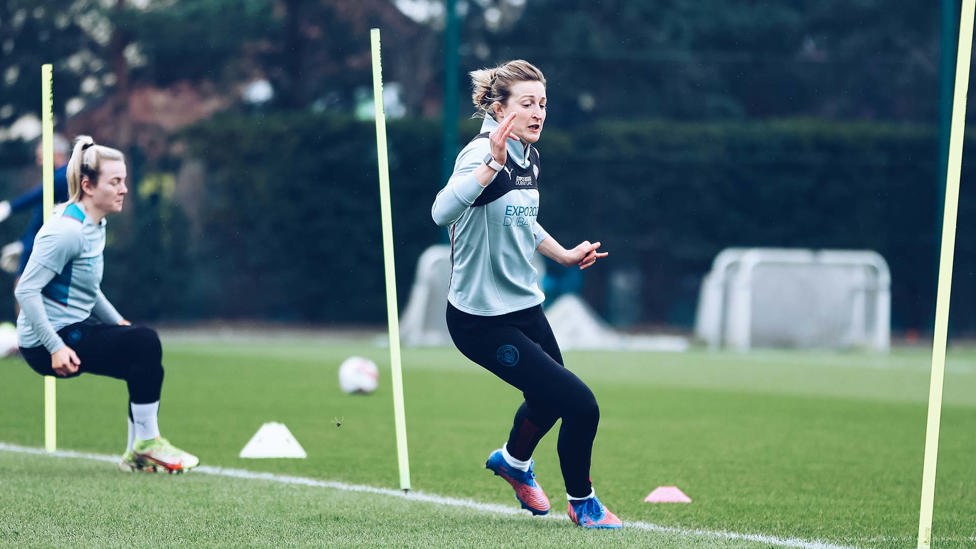 LIMBERING UP : Ellen White sharpens up for the final