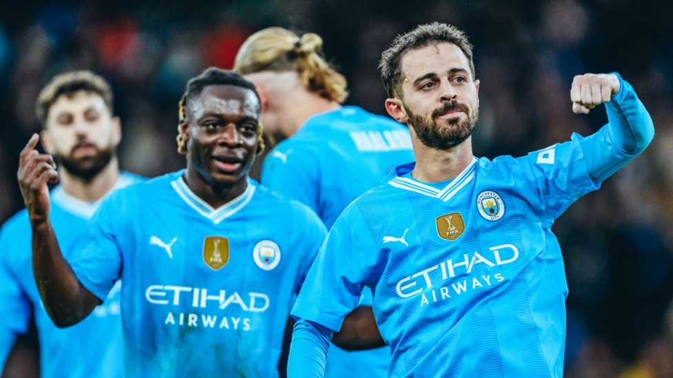 BRACE FOR BERNARDO: Doubles our advantage