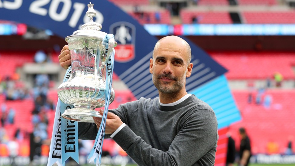 MAKING HISTORY : An unprecedented domestic clean sweep was secured with a 6-0 triumph over Watford in the FA Cup final, equalling the 116-year-old record for the largest winning margin in the Wembley showpiece.