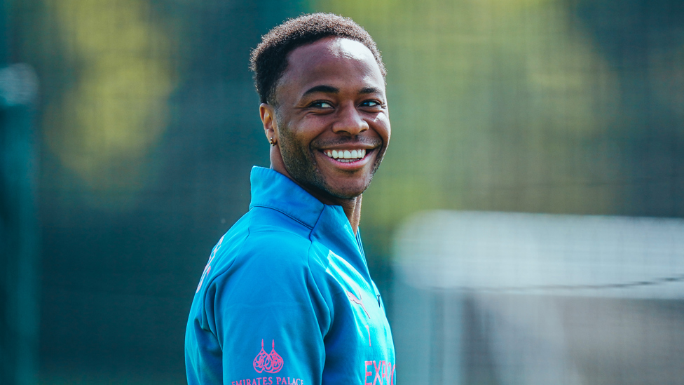 RAZZLE DAZZLE: Raheem Sterling was in relaxed mood ahead of our latest Premier League assignment