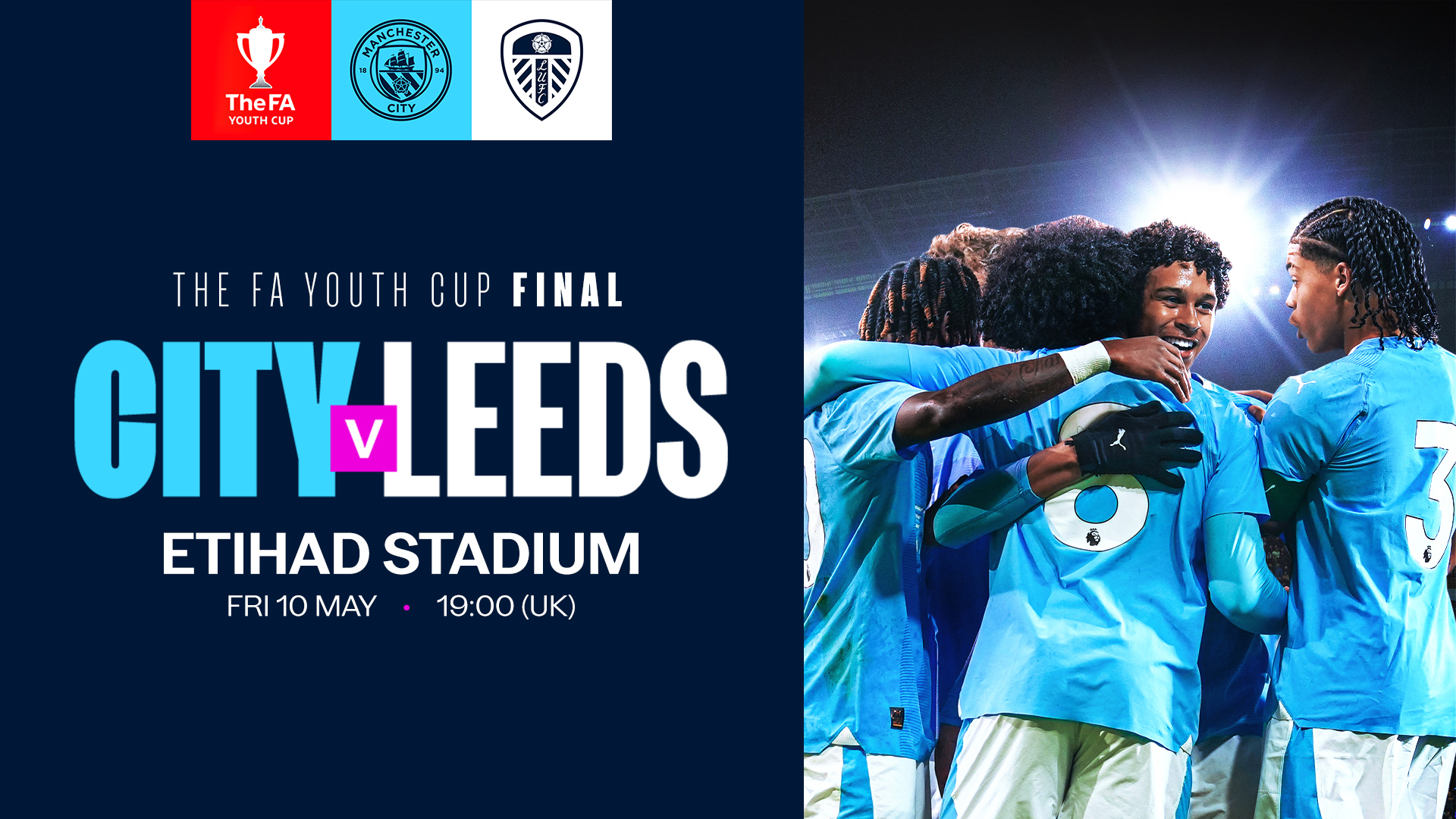 Etihad Stadium to host City’s FA Youth Cup final against Leeds