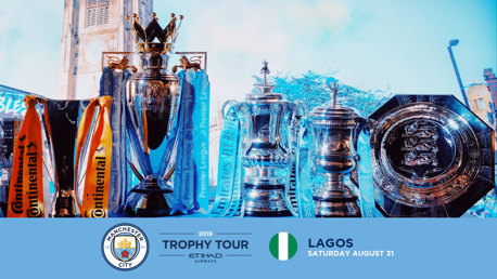 City trophy tour heading to Lagos.