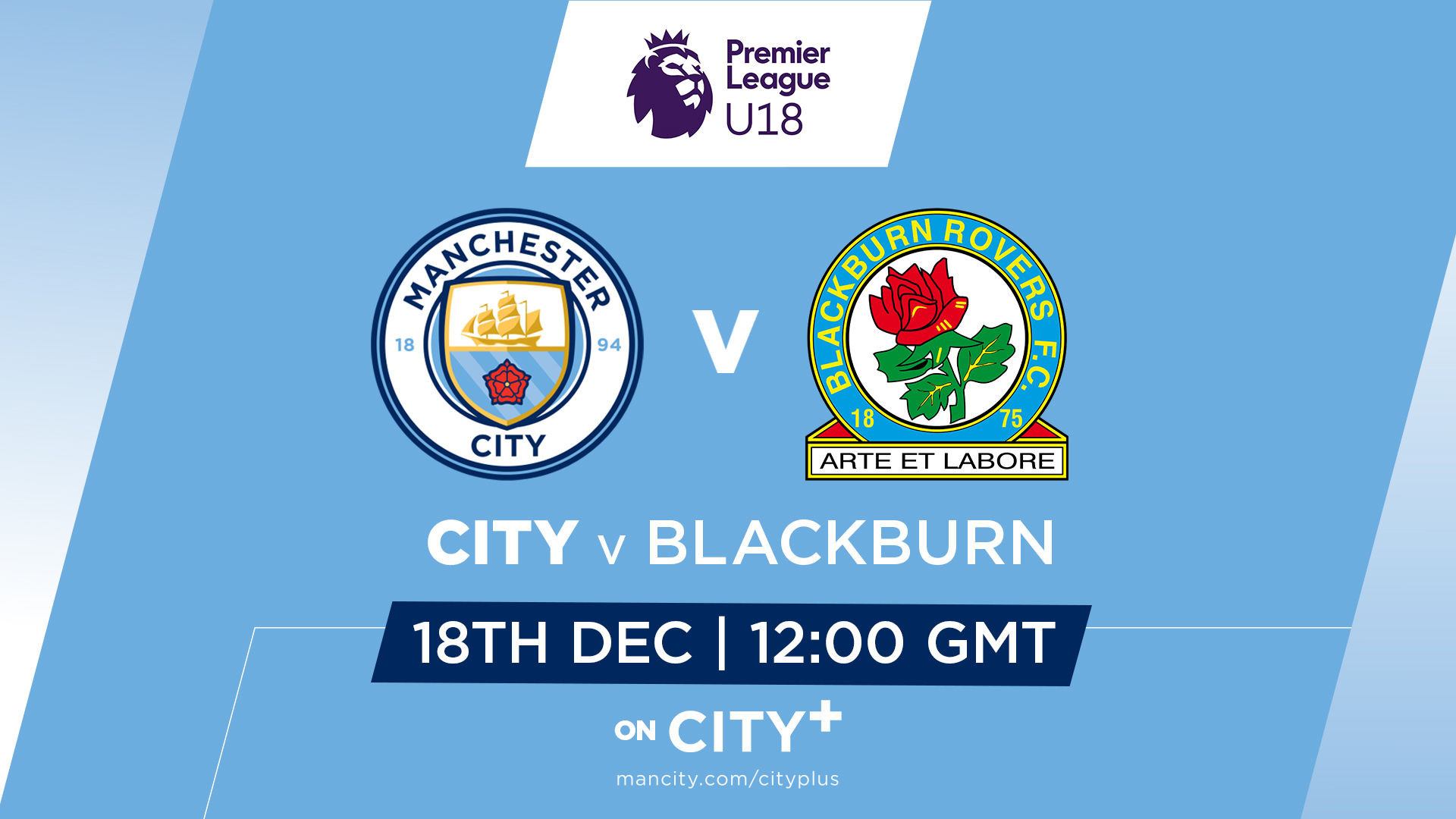  Watch City Under-18s v Blackburn live on CITY+