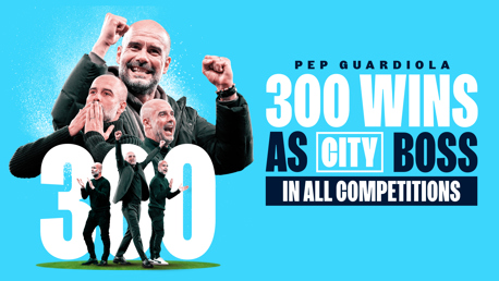 Guardiola reaches 300 wins as City boss 