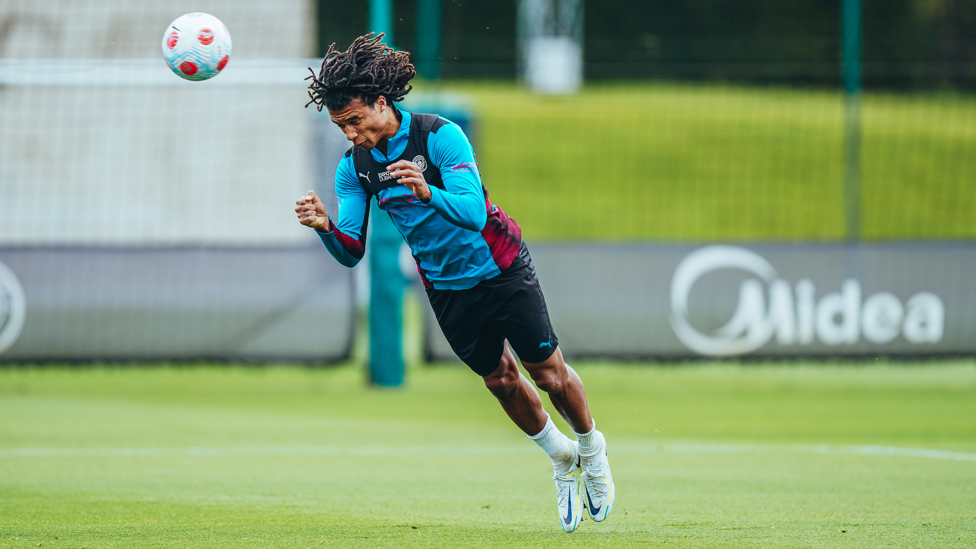 HEAD MASTER: Nathan Ake takes to the CFA skies!