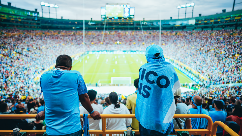 Bayern vs. Manchester City in front of 78,128 fans at Lambeau Field