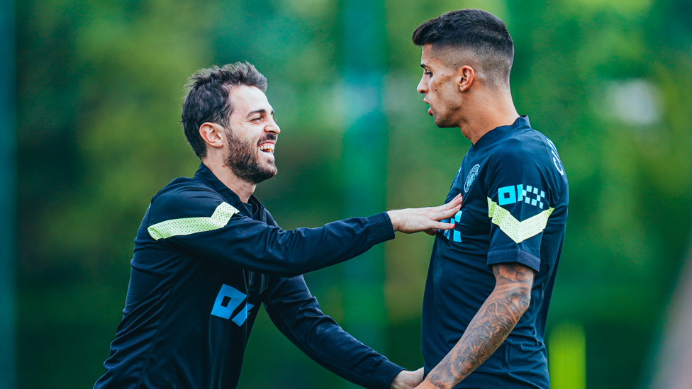 PORT OF PLENTY: Bernardo Silva and Portuguese colleague Joao Cancelo