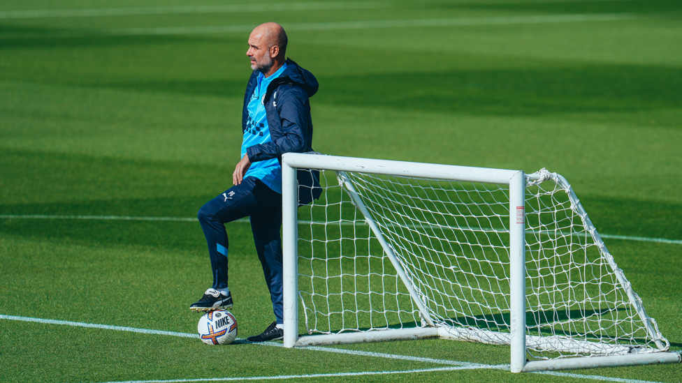 Either Pep has shot up in height or those goals are really small!