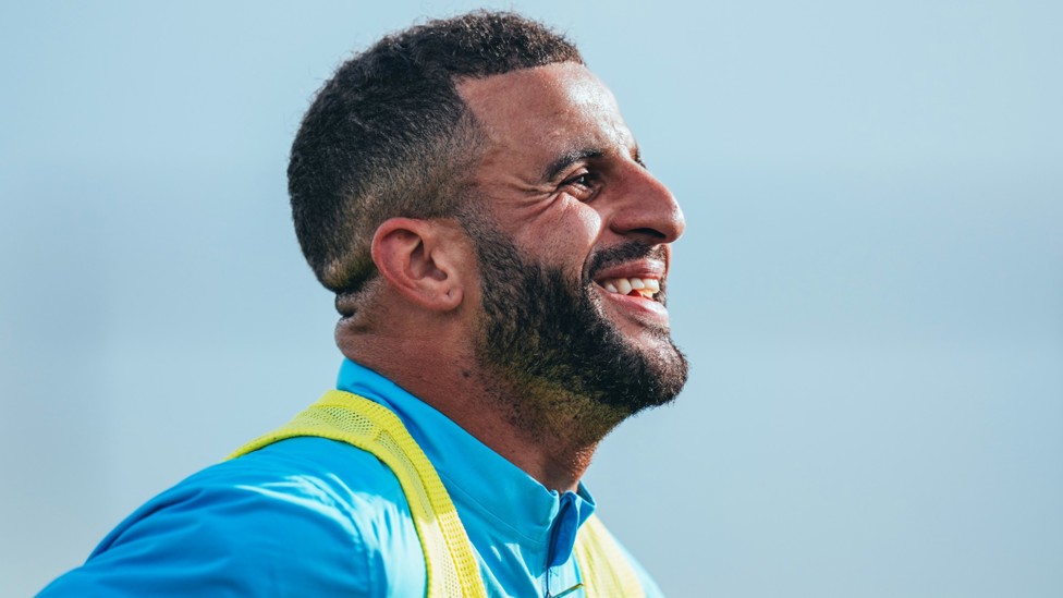 SMILES BETTER: Kyle Walker summed up the positive mood in the squad.