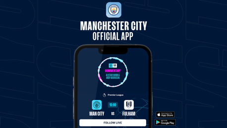 How to follow City v Fulham on our official app