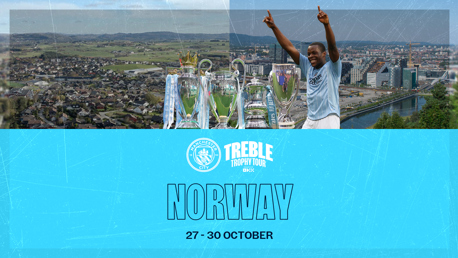 Treble Trophy Tour heads to Bryne and Oslo