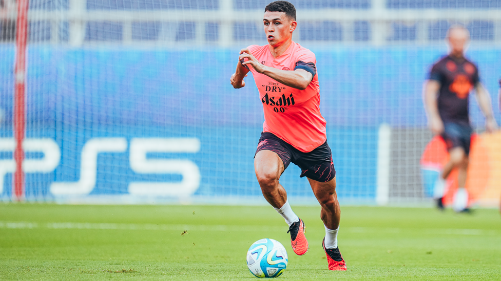 DETERMINED : Phil Foden fully focused ahead of our debut appearance in the Super Cup.