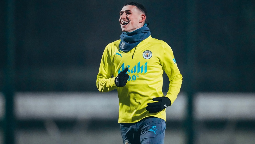 HAPPY DAYS: A smiling Phil Foden