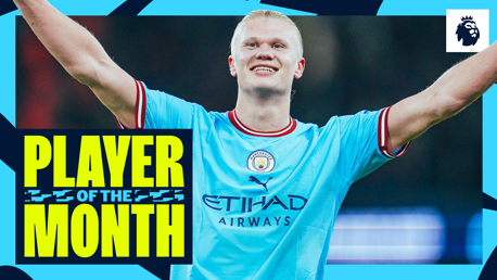 Haaland voted Premier League Player of the Month