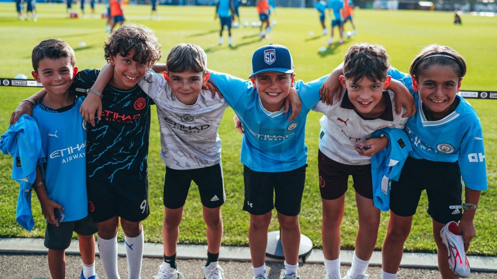 BEST IN THE LAND  : The fans flock to open training.