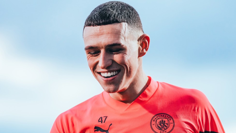 A CHEEKY SMILE : Our star boy, Phil Foden. 