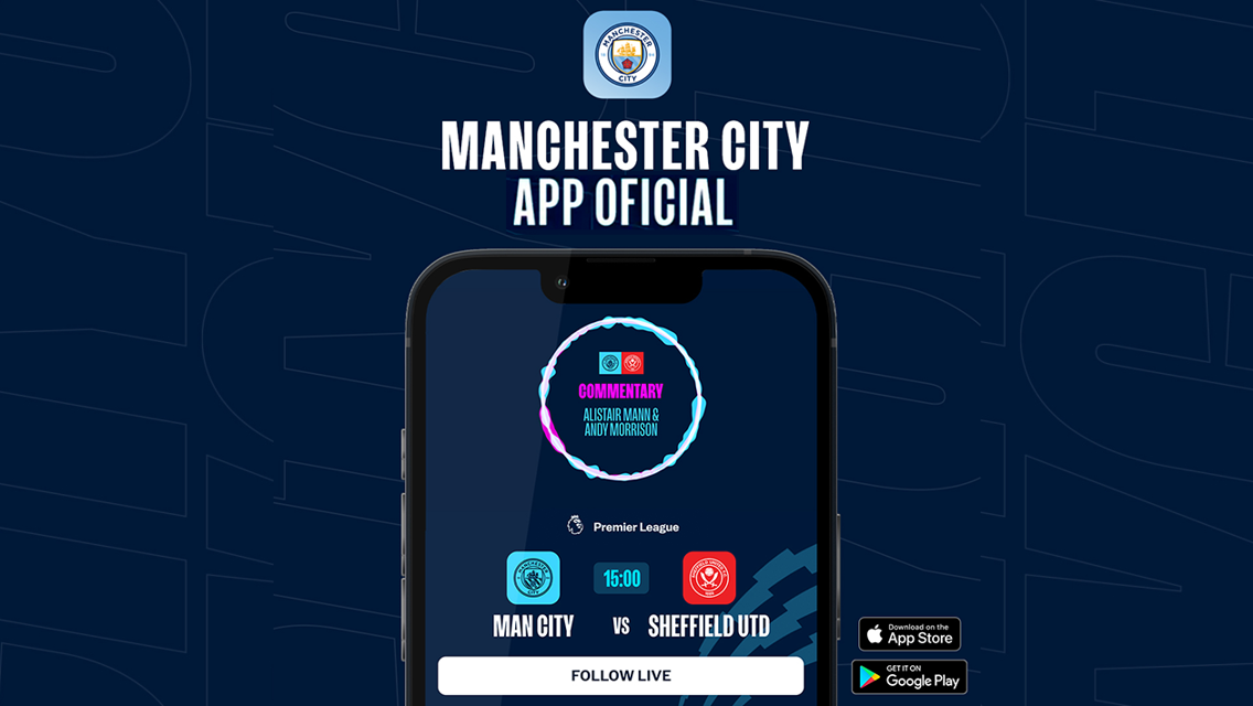 How to follow City v Sheffield United on our official app