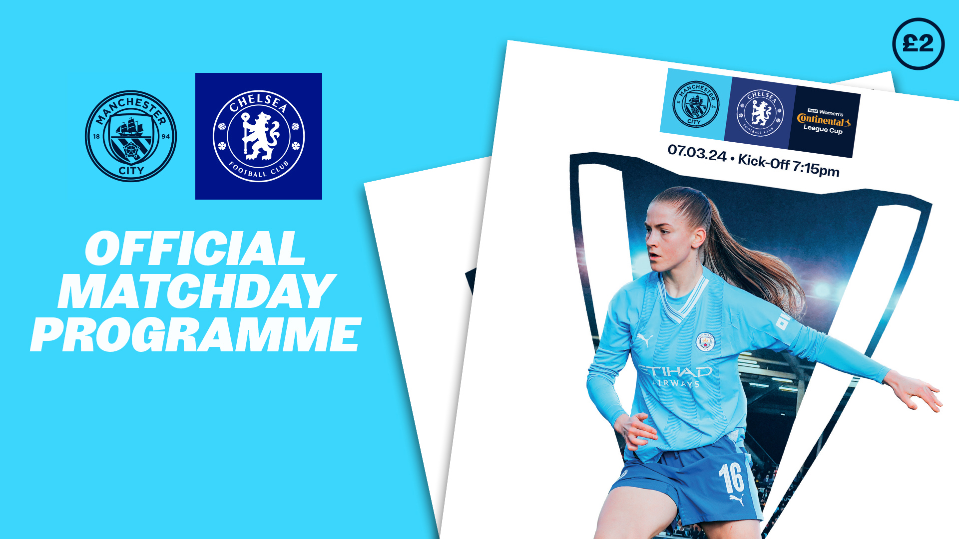 City v Chelsea match programme Hemp interview and O’Hanlon Q&A