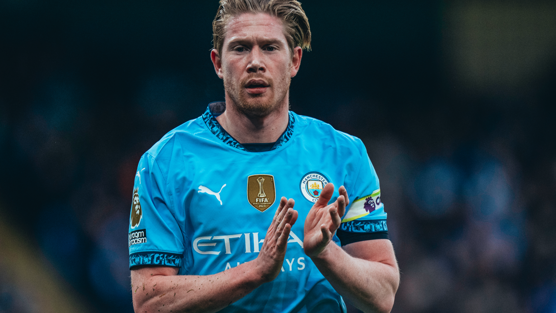 Os números de Kevin De Bruyne pelo City