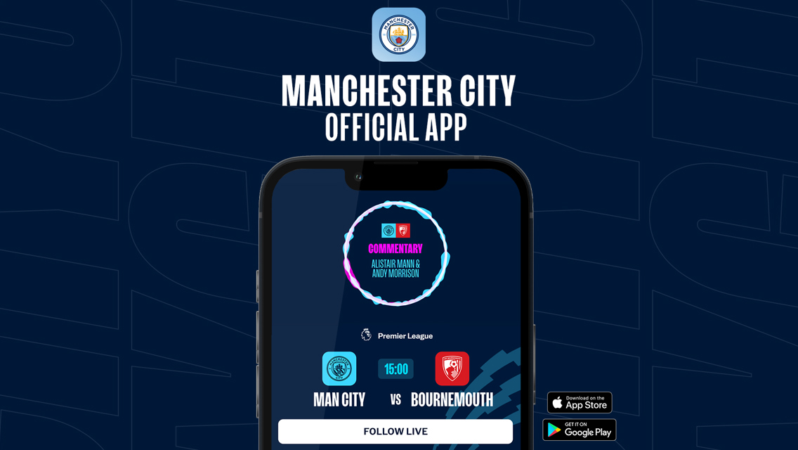 How to follow City v Bournemouth on our official app