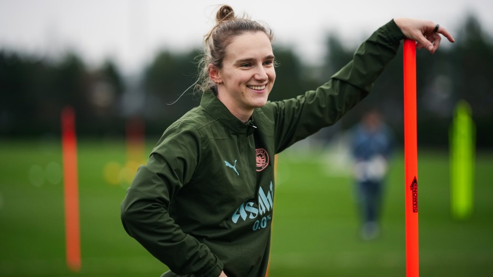 ON THE GRASS  : Miedema continues her recovery from injury.