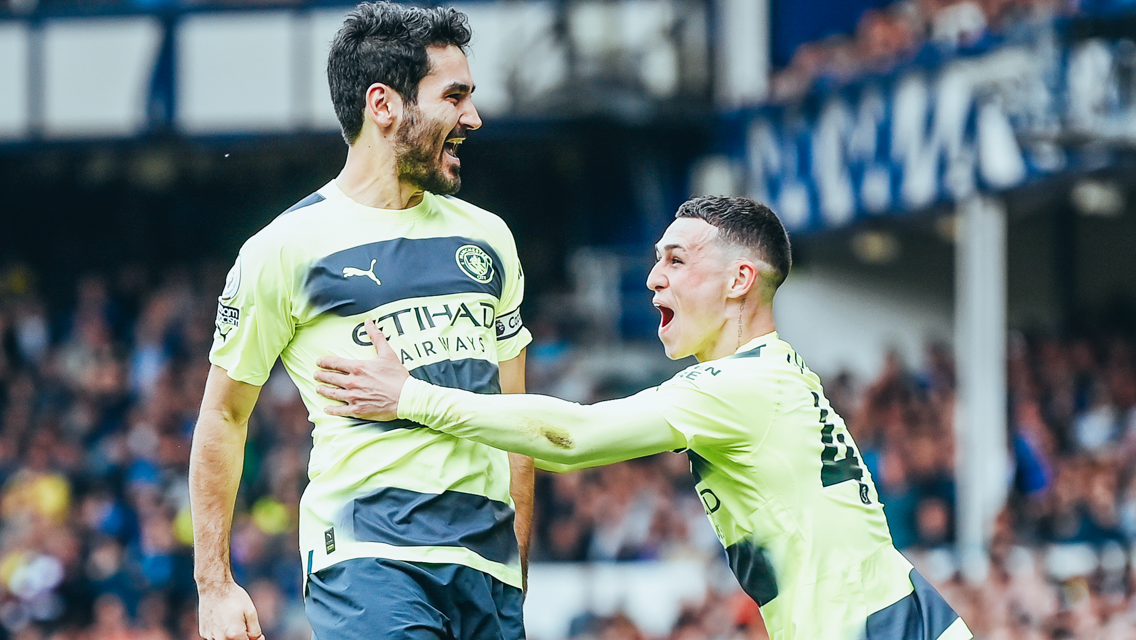 ALL SMILES: Foden was all of us after that went in!