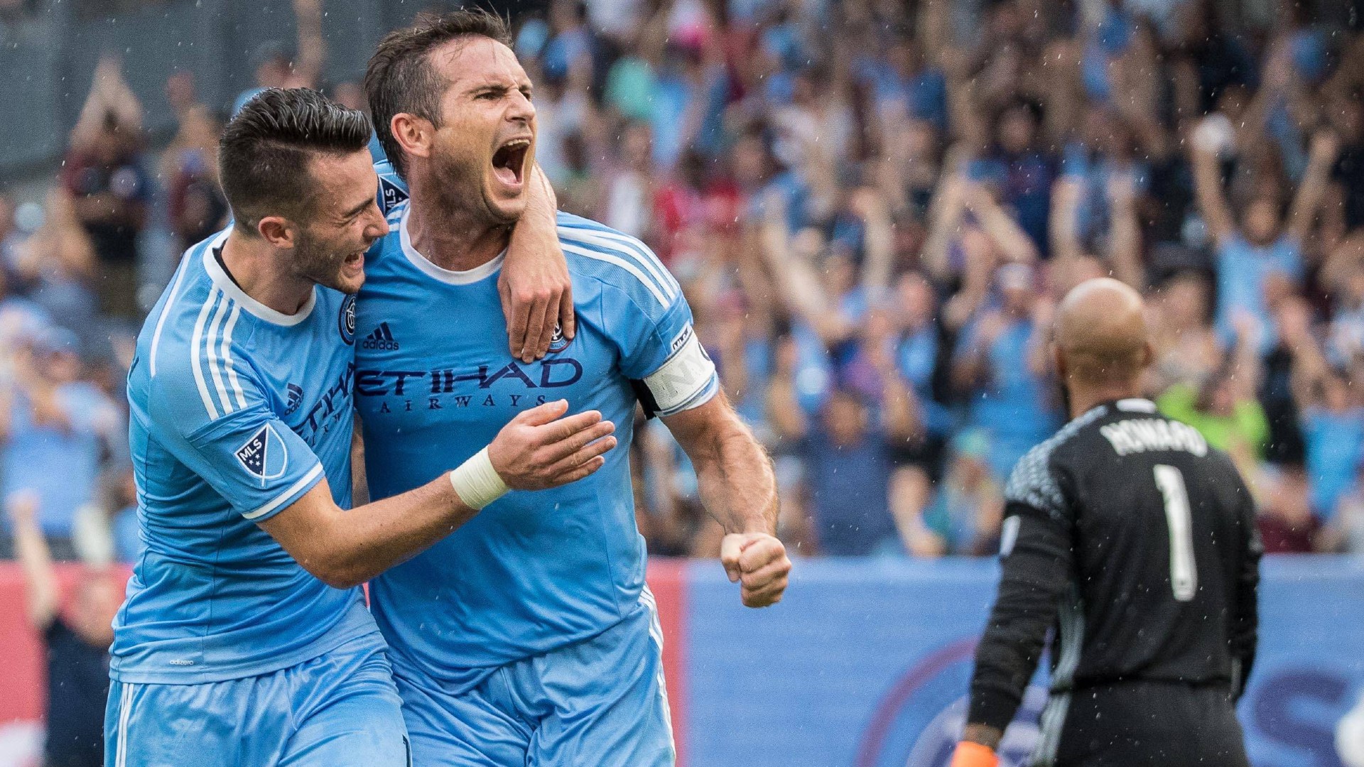 NEW YORK STATE OF MIND: Frank Lampard celebrates a goal for New York City FC.