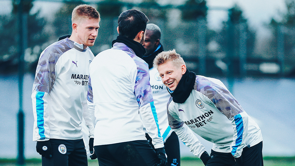 Listen up... : KDB, Bernardo and Oleks Zinchenko...