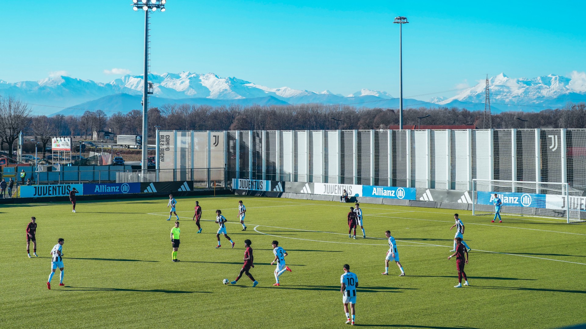 STUNNING : The view from the Allianz Training Centre as City battle Juventus. 