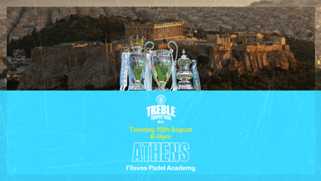 Treble Trophy Tour to head to Athens 