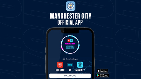 How to follow Red Star v City on our official app