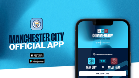 How to follow City v Barcelona on our official app 