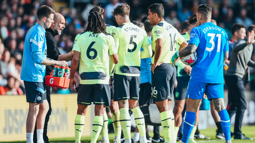 PEP TALK: The boss makes a few pointers.