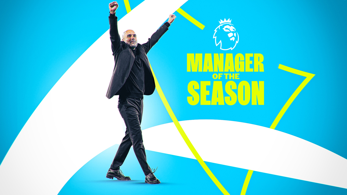 Guardiola named Premier League Manager of the Season 